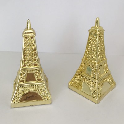 Gold plated plastic  Eiffel Tower favor box table decoration party favor